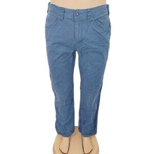 Prana Men's Stone Blue Zion Breathe Five-Pocket Straight Leg Hiking Pant Size 33